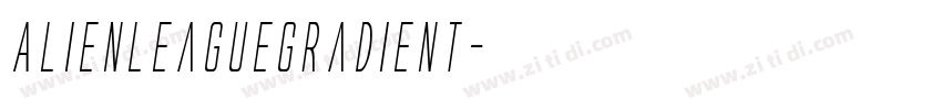 AlienLeagueGradient字体转换