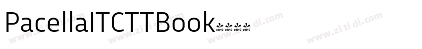 PacellaITCTTBook字体转换