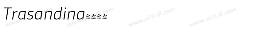 Trasandina字体转换