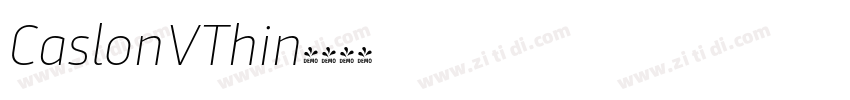CaslonVThin字体转换