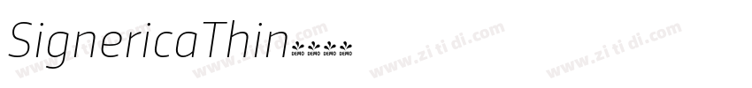 SignericaThin字体转换