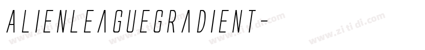 AlienLeagueGradient字体转换