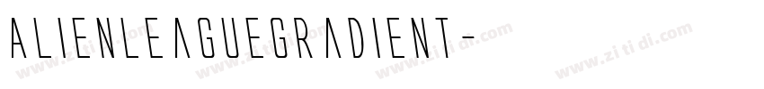 AlienLeagueGradient字体转换
