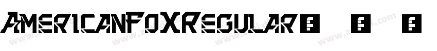 AmericanFoxRegular字体转换