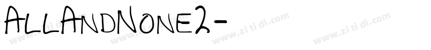 AllAndNone2字体转换