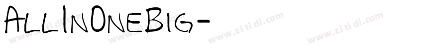 AllIn0neBig字体转换
