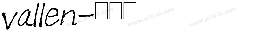 vallen字体转换