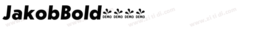 JakobBold字体转换
