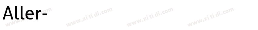 Aller字体转换