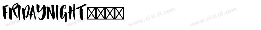 fridaynight字体转换