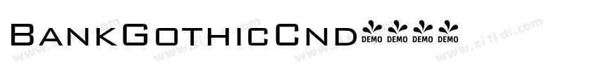 BankGothicCnd字体转换