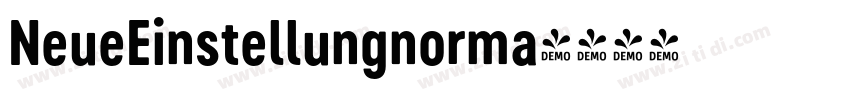 NeueEinstellungnorma字体转换