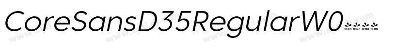CoreSansD35RegularW0字体转换
