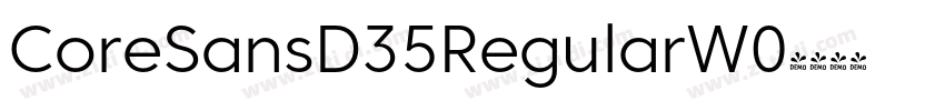 CoreSansD35RegularW0字体转换