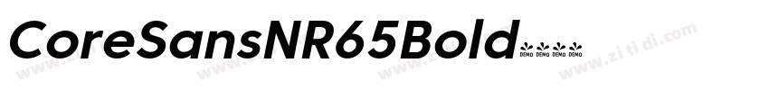 CoreSansNR65Bold字体转换