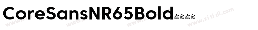 CoreSansNR65Bold字体转换