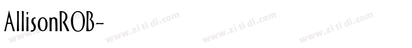 AllisonROB字体转换