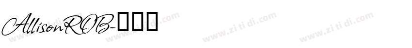 AllisonROB字体转换