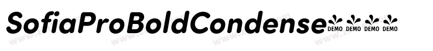 SofiaProBoldCondense字体转换