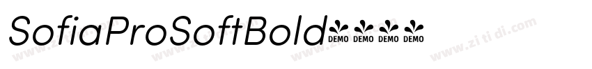 SofiaProSoftBold字体转换