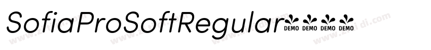 SofiaProSoftRegular字体转换