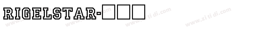 rigelstar字体转换