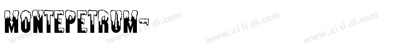 Montepetrum字体转换