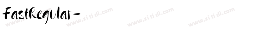 FastRegular字体转换