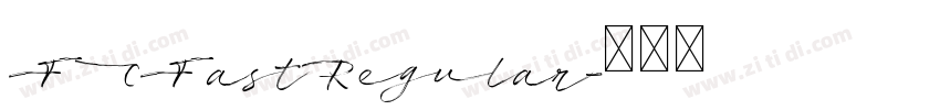 FCFastRegular字体转换