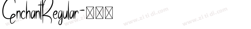 EnchantRegular字体转换
