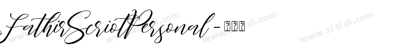 FathirScriotPersonal字体转换