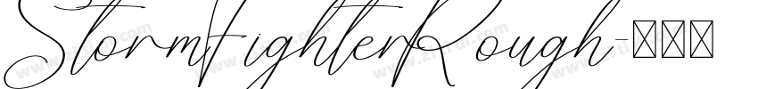 StormFighterRough字体转换