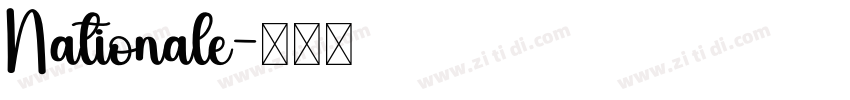 Nationale字体转换