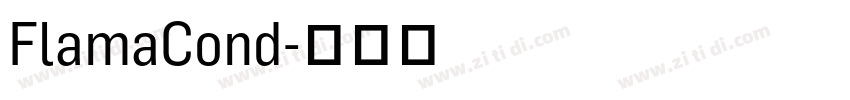 FlamaCond字体转换