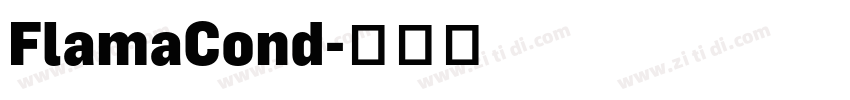 FlamaCond字体转换