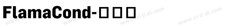 FlamaCond字体转换