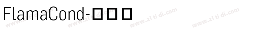 FlamaCond字体转换