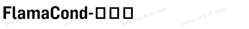 FlamaCond字体转换