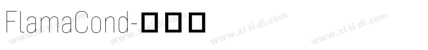 FlamaCond字体转换