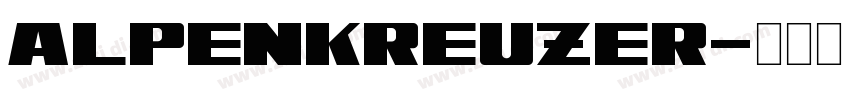 Alpenkreuzer字体转换