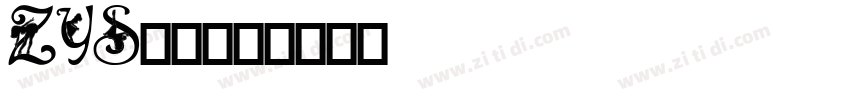 ZYSihouette字体转换