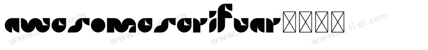 AwesomeSerifVAR字体转换