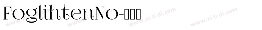 FoglihtenNo字体转换