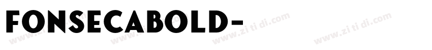 FonsecaBold字体转换