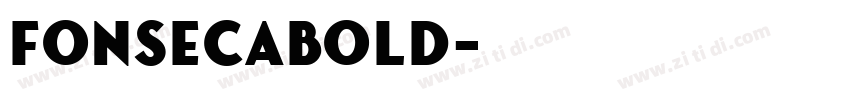 FonsecaBold字体转换