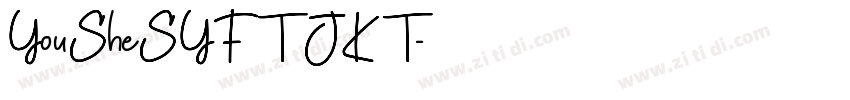YouSheSYFTJKT字体转换