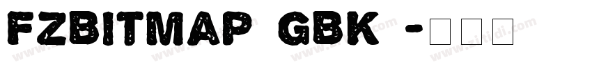 FZBitmap_GBK_字体转换