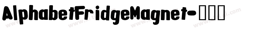AlphabetFridgeMagnet字体转换