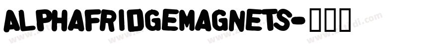 AlphaFridgeMagnets字体转换