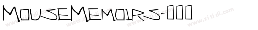 MouseMemoirs字体转换